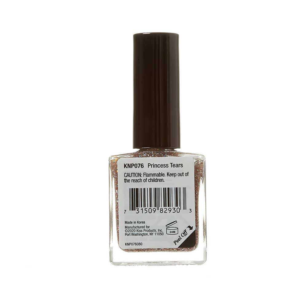 Kiss New York Professional Gel Strong Nail Polish - Princess Tears, 0.44 Oz (KNP076)