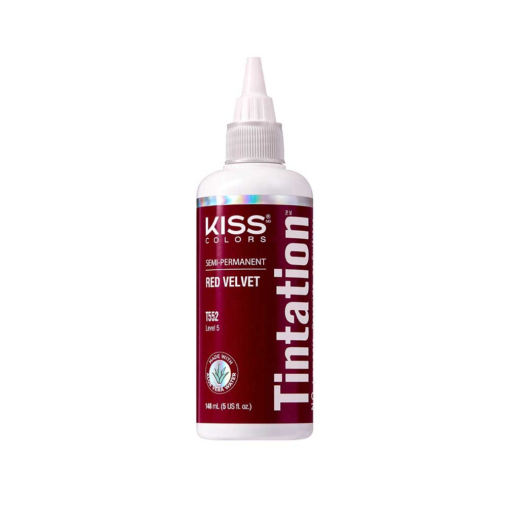 Red By Kiss Tintation Semi-Permanent Hair Color - Red Velvet, 5 Oz (T552)