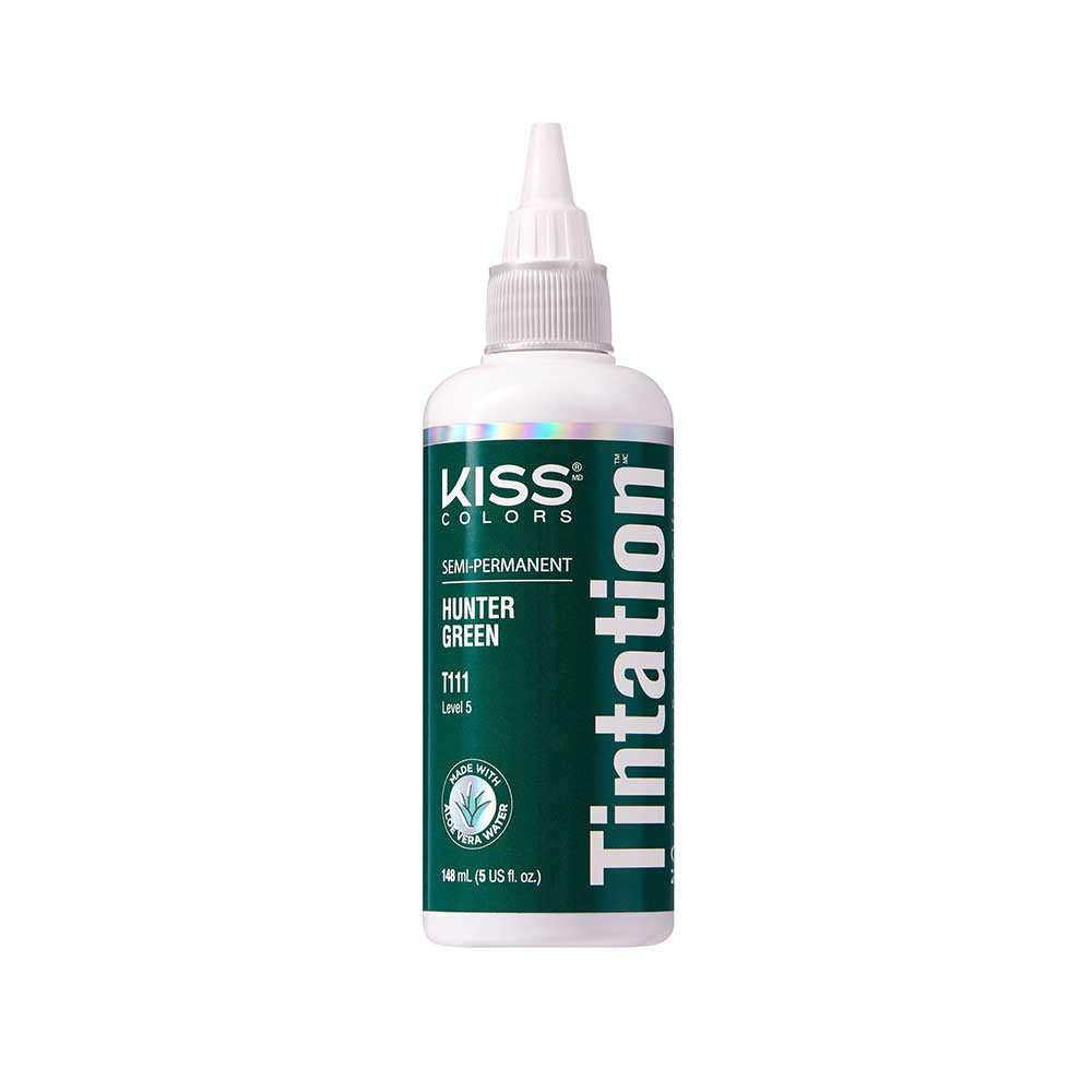 Red By Kiss Tintation Semi-Permanent Hair Color - Hunter Green, 5 Oz (T111)