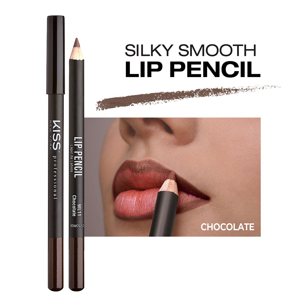 Kiss New York Professional Silky Smooth Lip Pencil Liner - Chocolate (WL11)