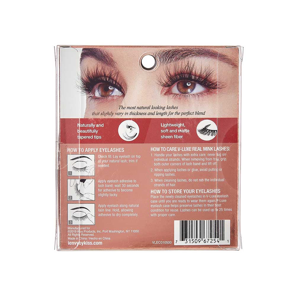 Vluxe By Ienvy Real Mink Lashes - Rose or Gold (VLEC01)