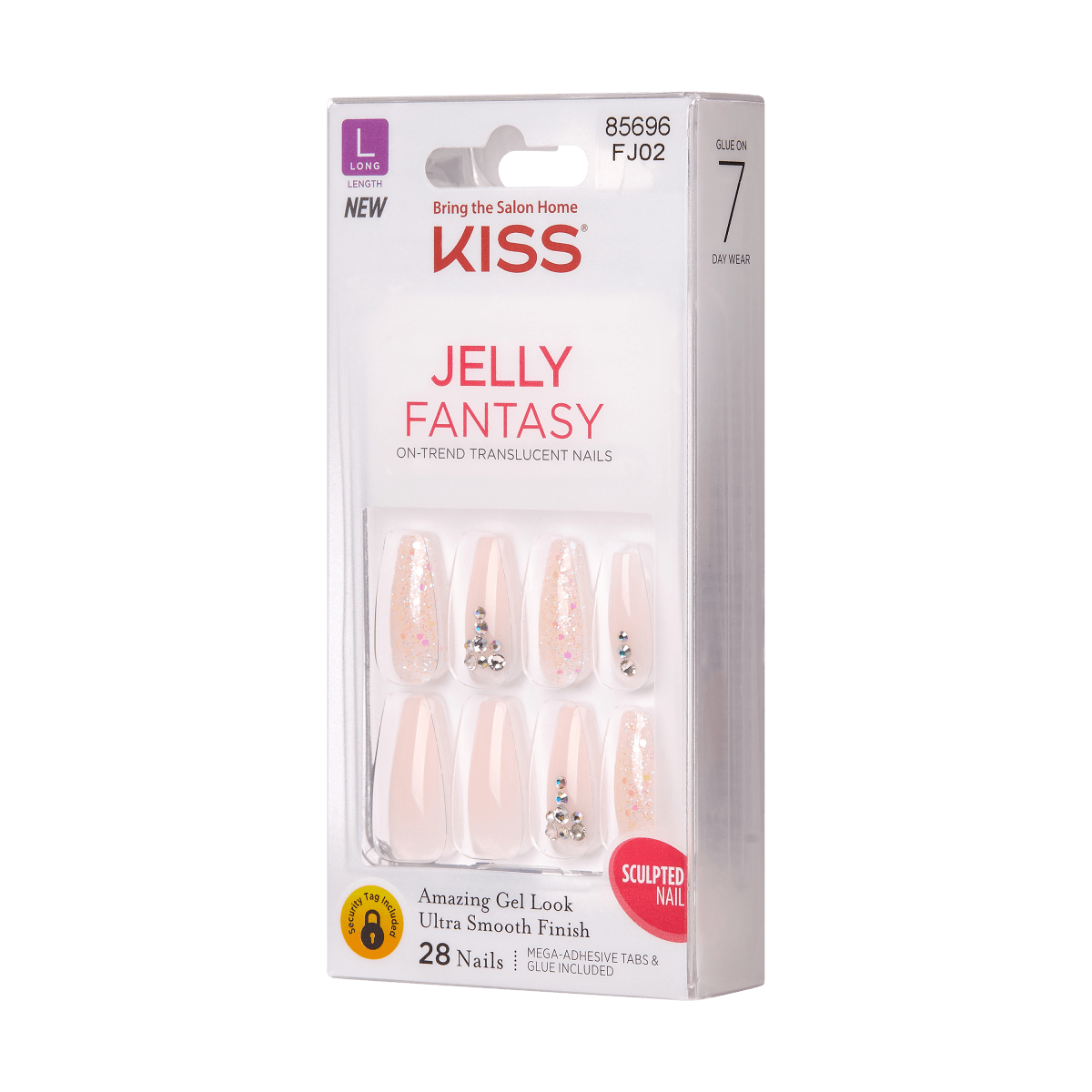 Kiss Jelly Fantasy Nails - Jelly Juice, 0.07 Oz (FJ02)