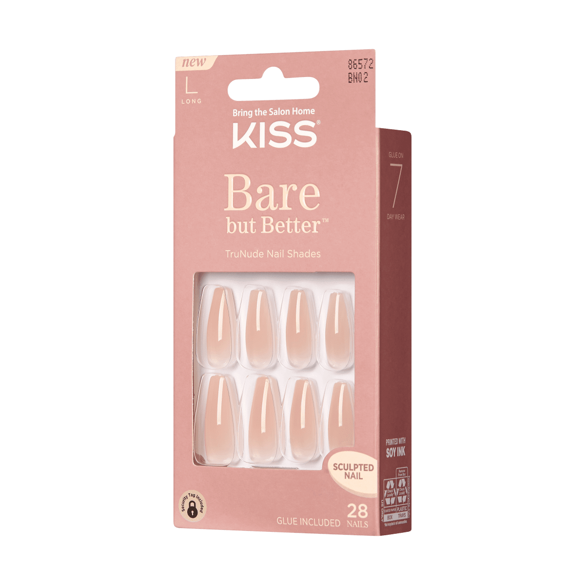 Kiss Bare-But-Better Nails - Nude Drama, 0.07 Oz (BN02)