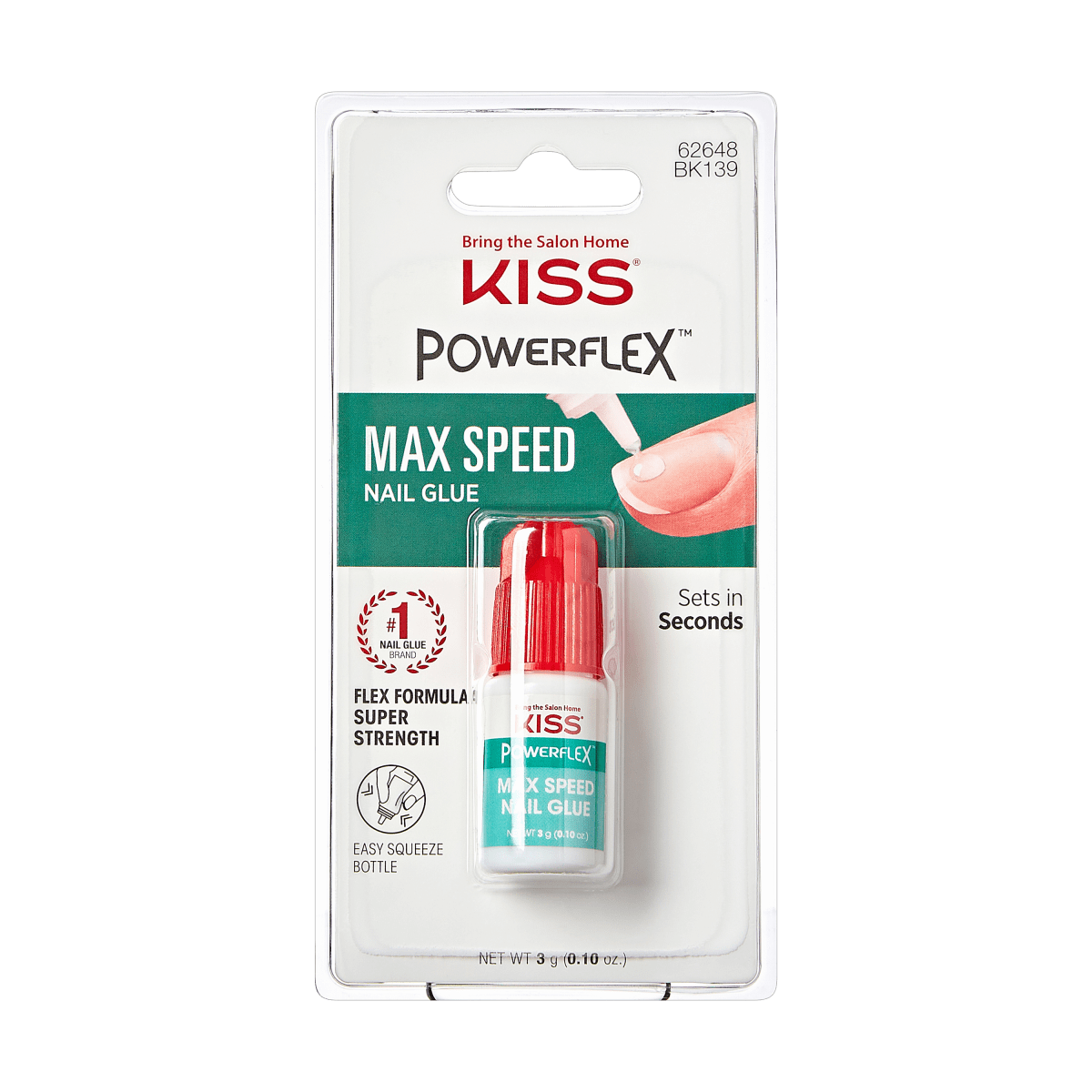 Kiss Powerflex Max Speed Nail Glue, 0.10 Oz (BK139)