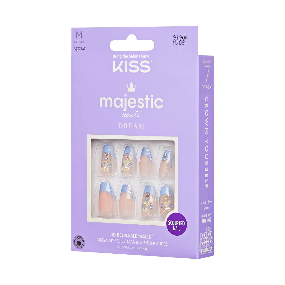 Kiss Majestic Nails - The Queen (MJ08)