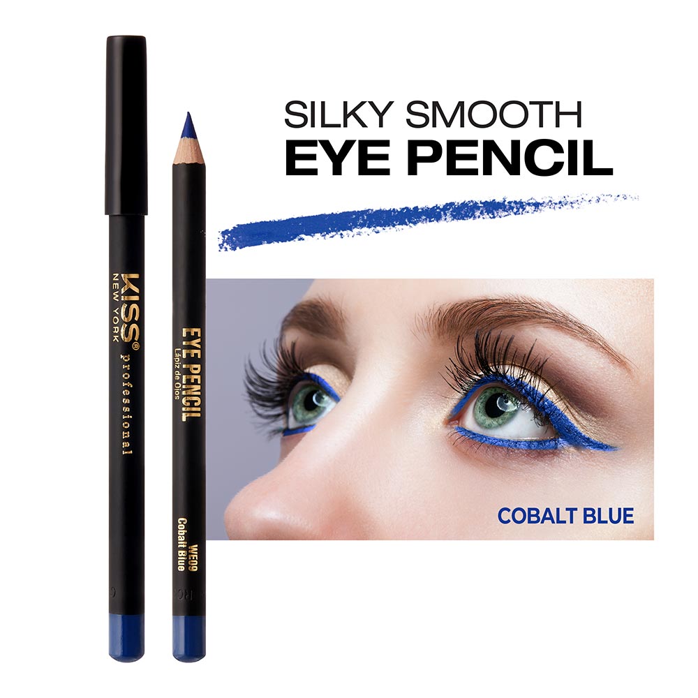 Kiss New York Professional Silky Smooth Eye Pencil Liner - Cobalt Blue (WE09)