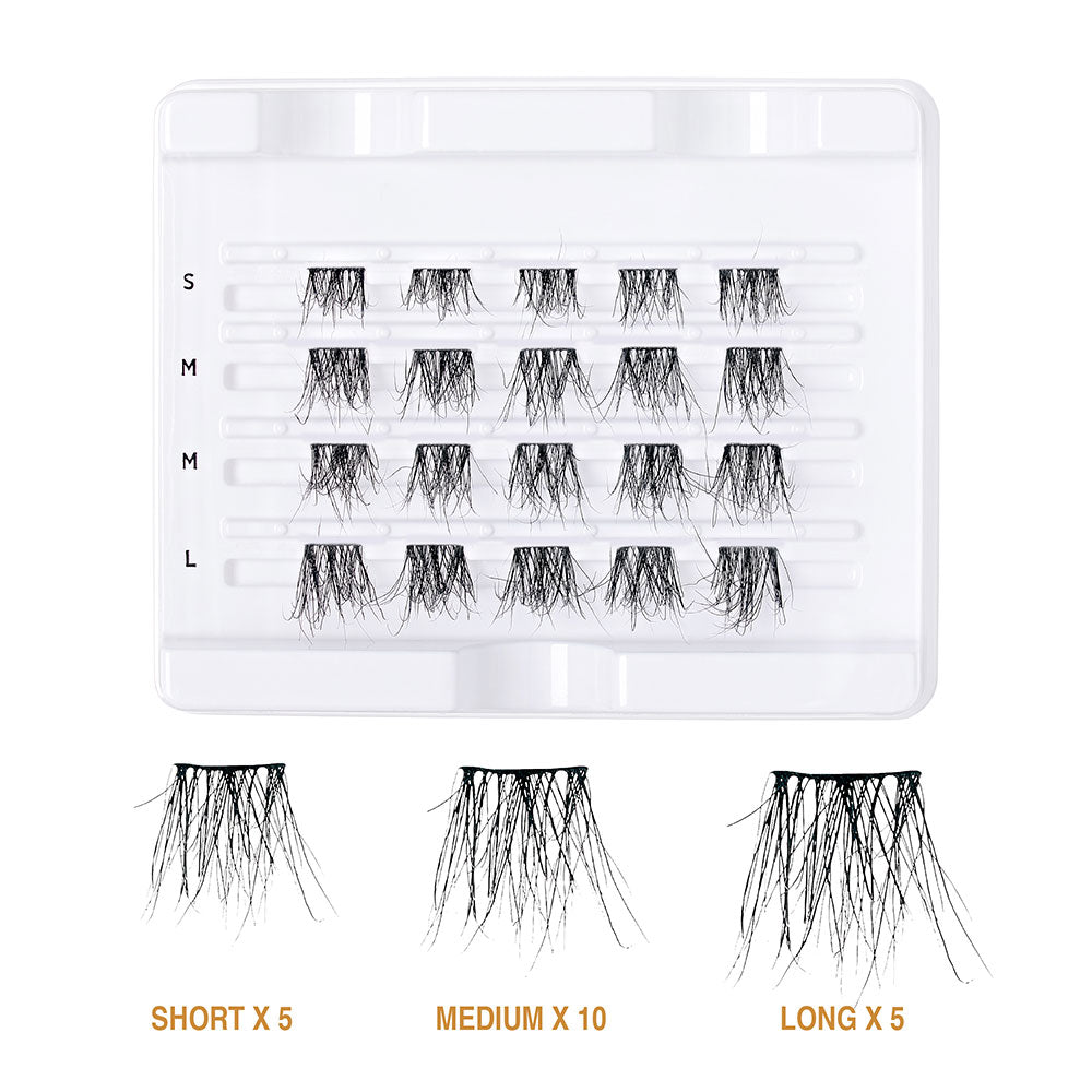 Vluxe By Ienvy Extended Real Mink Cluster Lashes 01 (VEM01)