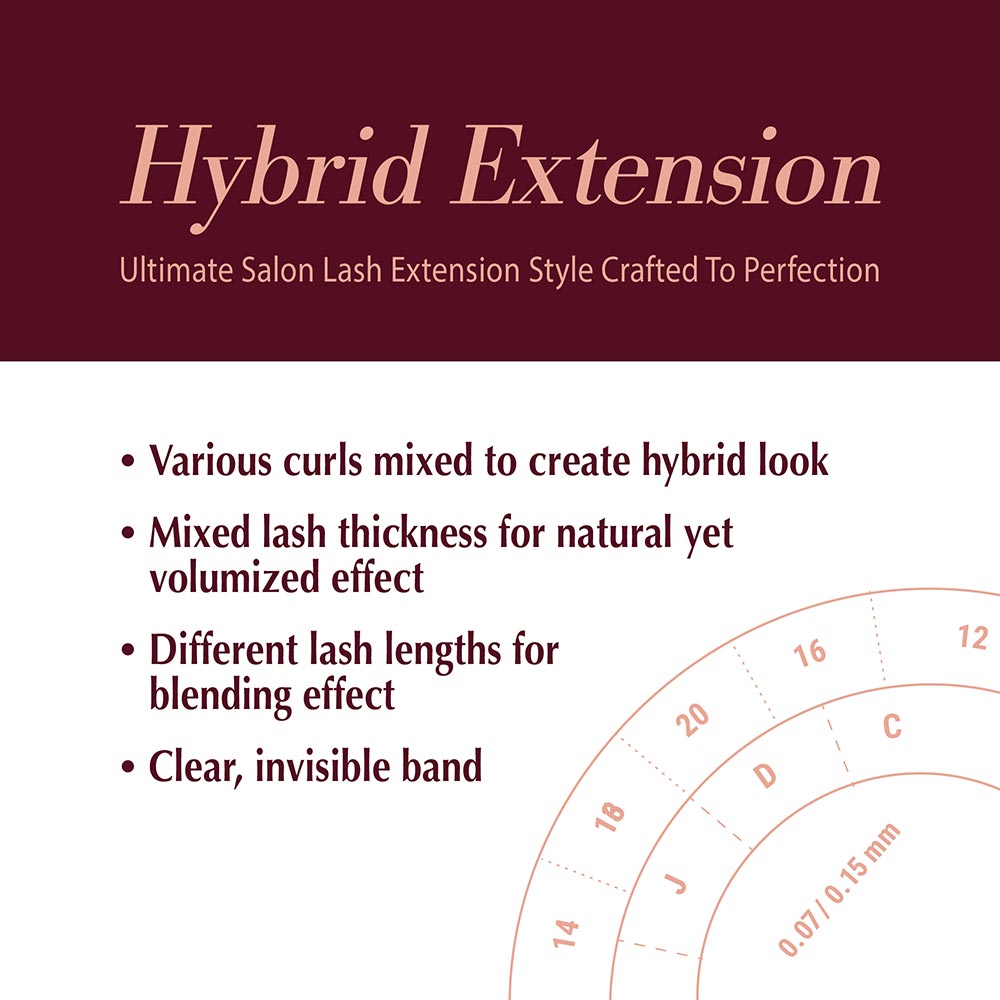 i.ENVY by Kiss Hybrid Extension Lashes - 01 (IHL01)