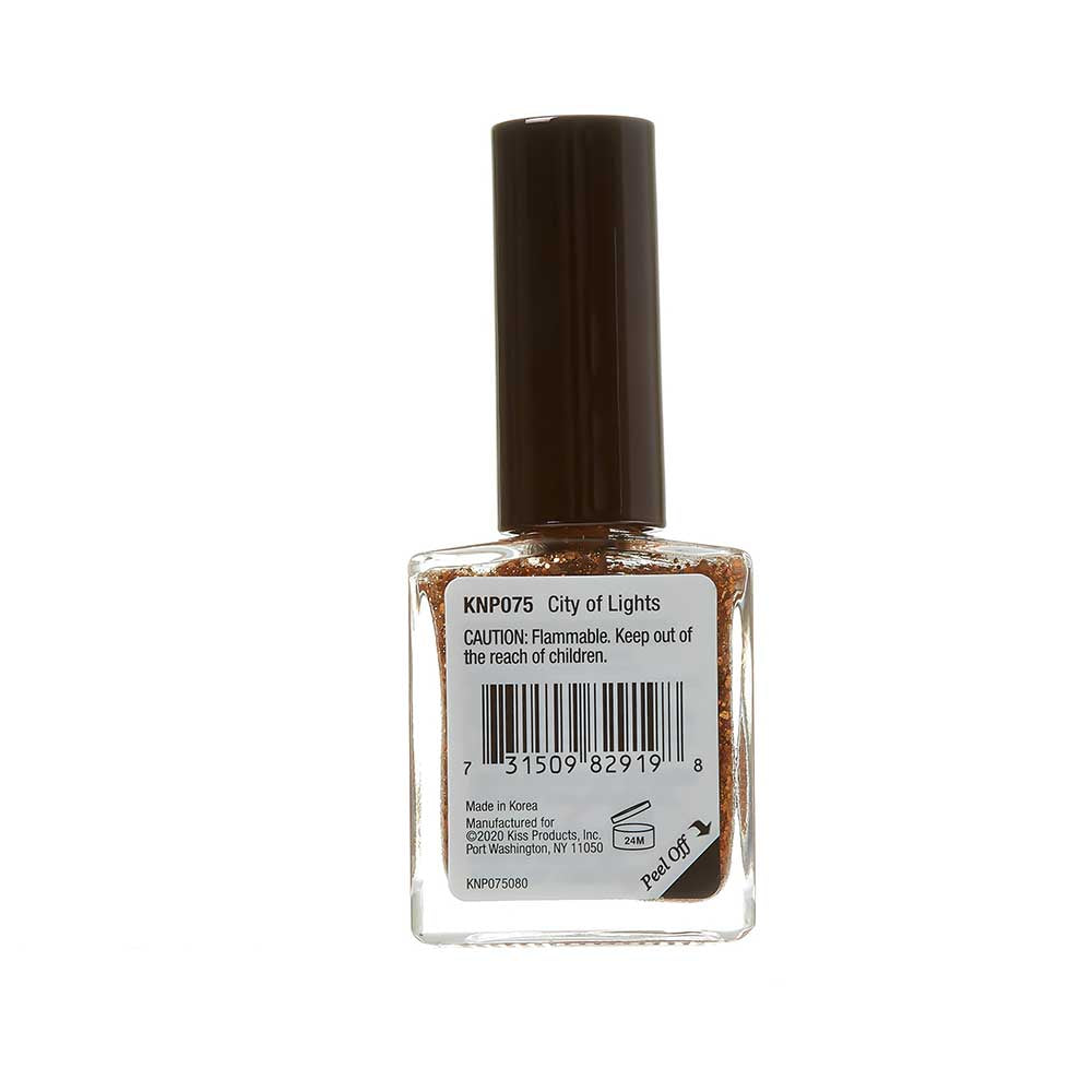 Kiss New York Professional Gel Strong Nail Polish - City of Lights, 0.44 Oz (KNP075)