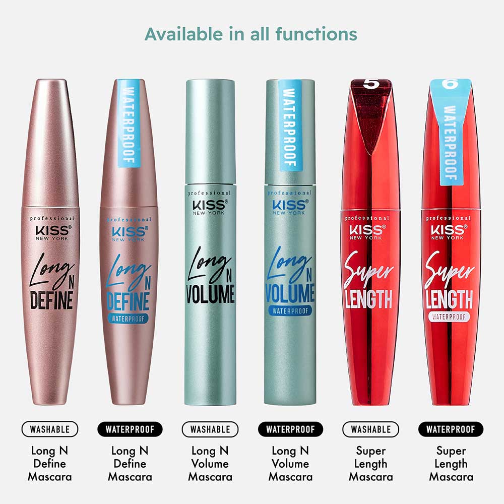 Kiss New York Professional Lengthen & Volume - Washable Mascara (KL03)