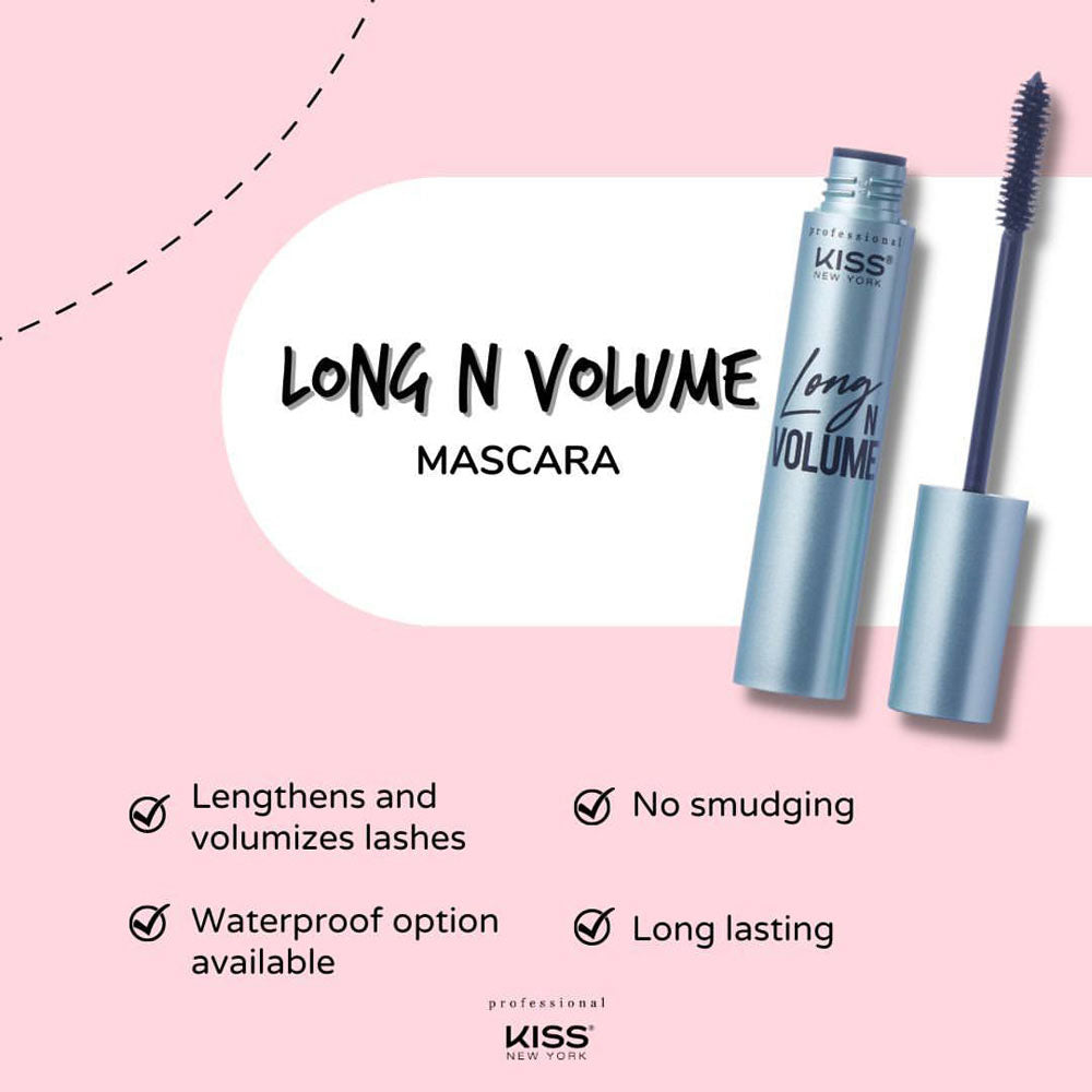 Kiss New York Professional Lengthen & Volume - Washable Mascara (KL03)