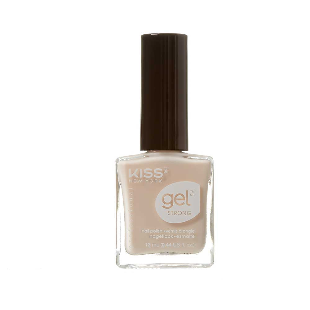 Kiss New York Professional Gel Strong Nail Polish - Rose Tinted Glass, 0.44 Oz (KNP077)