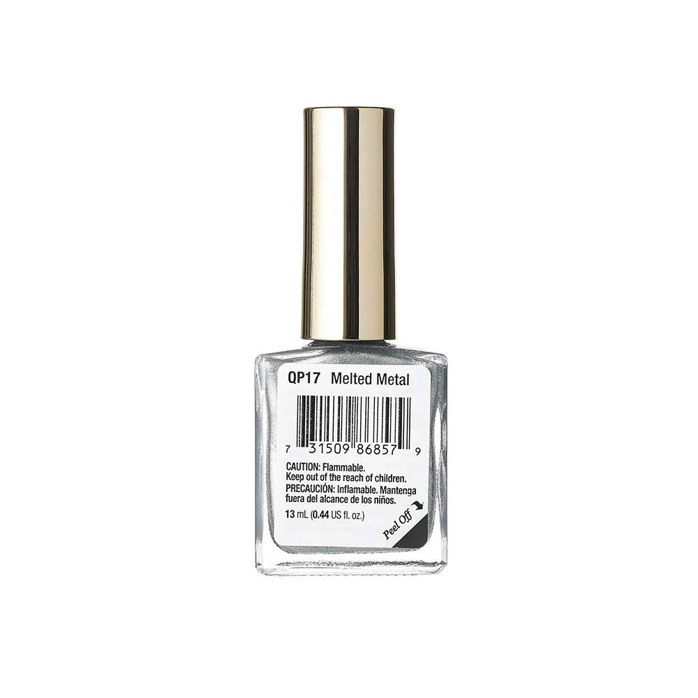 Kiss New York Professional Quick Dry Nail Polish - Melted Metal, 0.44 Oz (QP17)