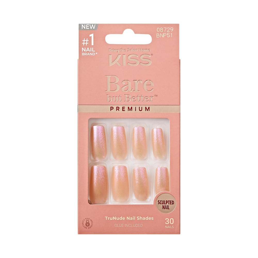 Kiss Bare-But-Better Premium Nails - Sweet, 1.45 Oz (BNP51)
