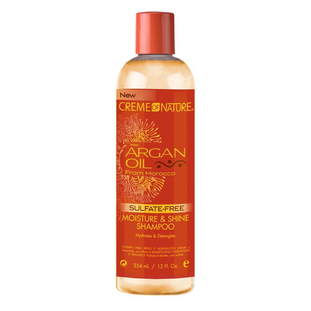 Creme of Nature Sulfate-Free Moisture & Shine Shampoo with Argan Oil, 12 fl oz (RR25199)