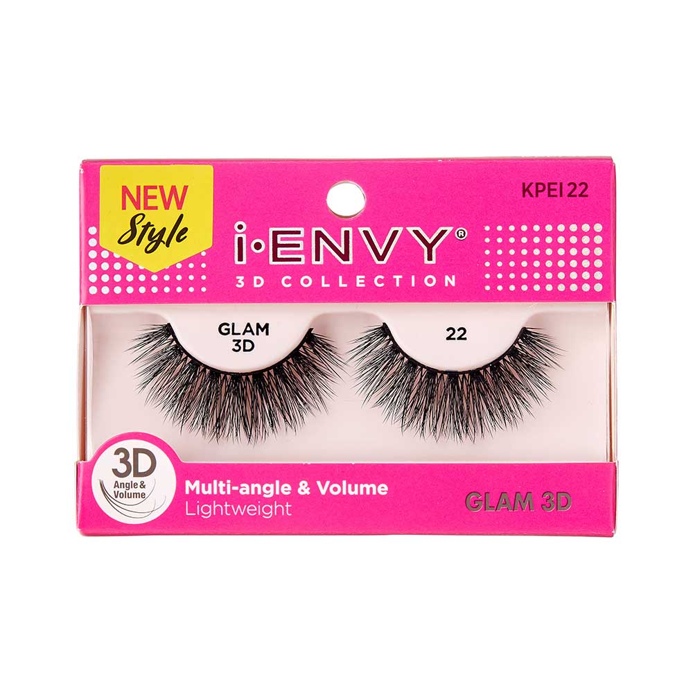 I.Envy By Kiss 3D Glam Lashes Collection - 22 (KPEI22)