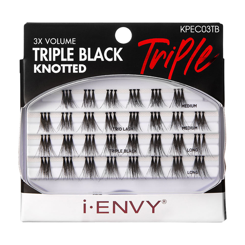 I.Envy By Kiss Triple Black Trio Lashes - Regular Trios - Medium Long (KPEC03TB)