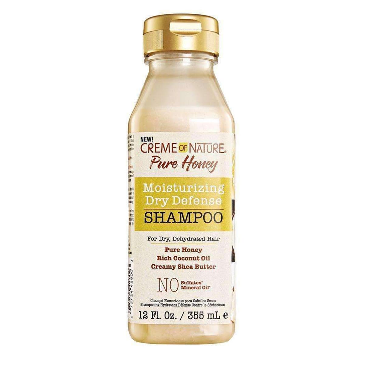 Creme of Nature Pure Honey Moisturizing Dry Defense Shampoo, 12 Oz (RR42800)