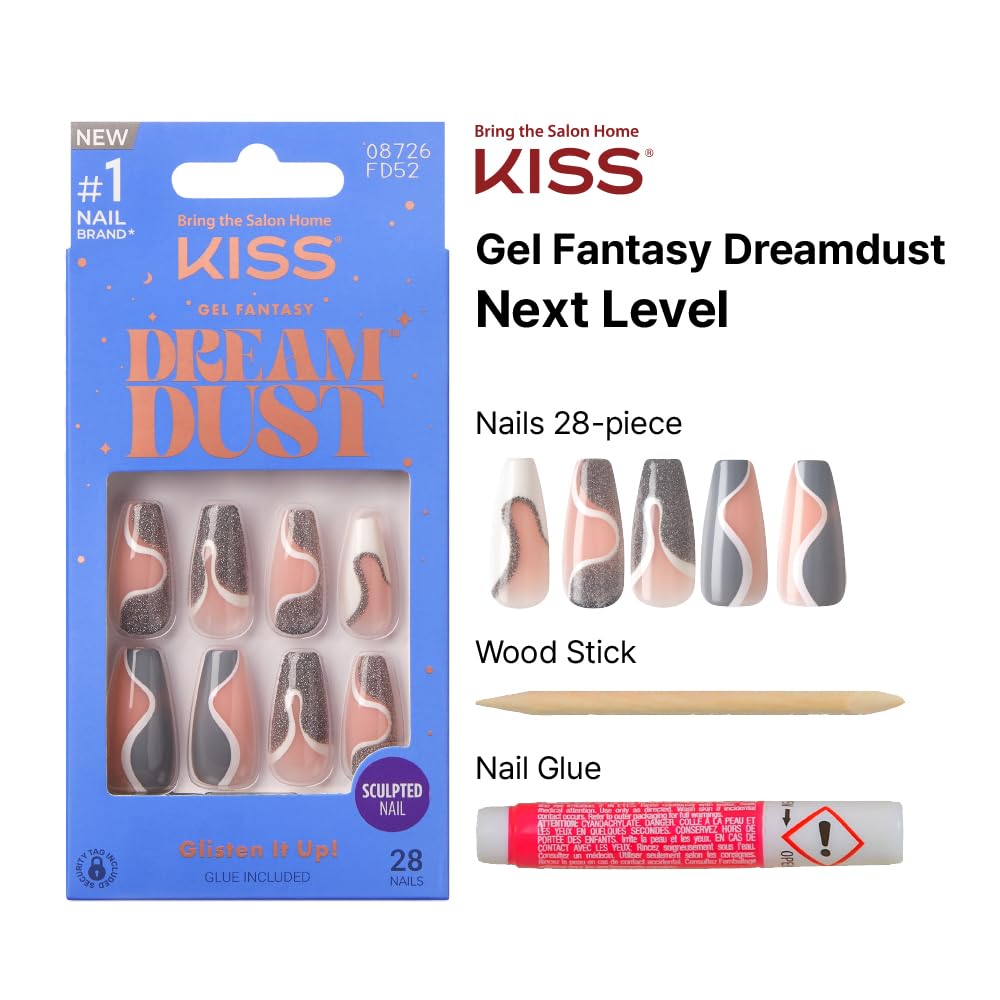 Kiss Gel Fantasy Dreamdust - Next Level, 1.6 Oz (FD52)