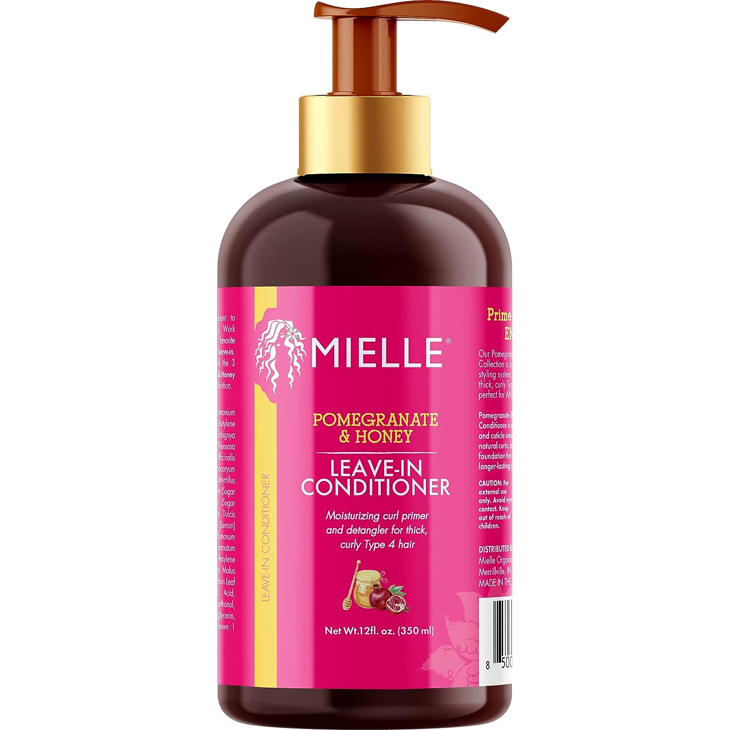 Mielle Organics Pomegranate & Honey Leave-In Conditioner, 12 Oz