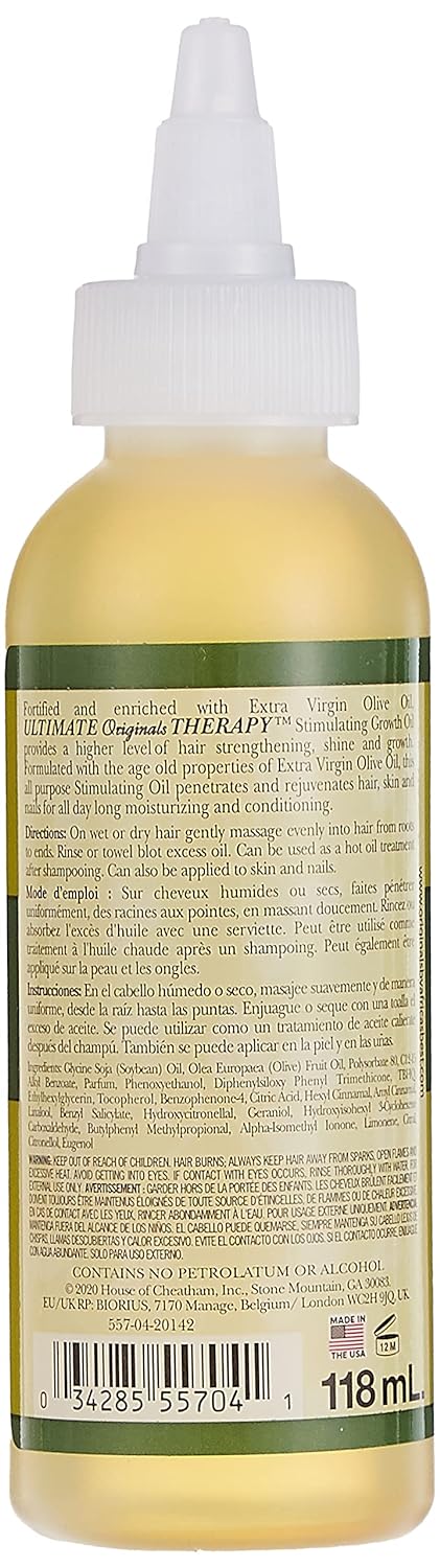 Africa's Best Olive Oil Stimulating Growth Oil, 4 Oz (CH155704)