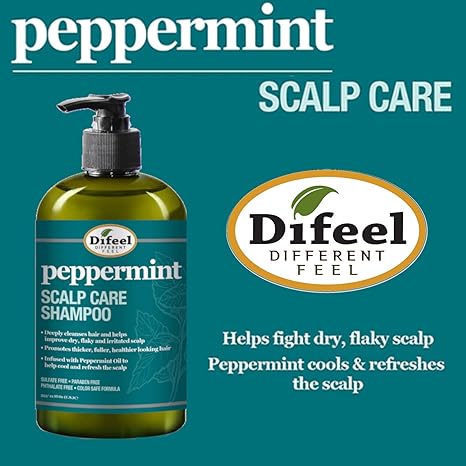 Difeel Peppermint Scalp Care Shampoo, 12 Oz (SF81047)