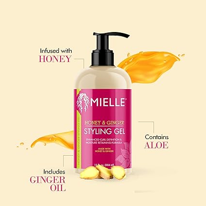 Mielle Organics Honey & Ginger Styling Gel, 13 Oz