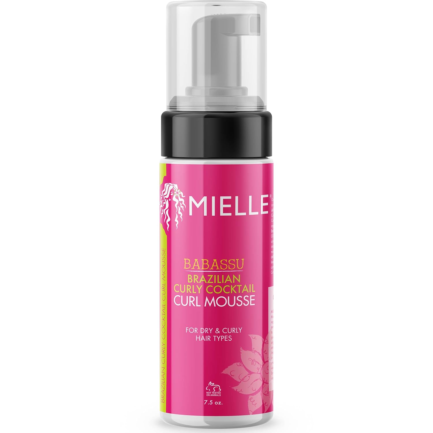 Mielle Brazilian Curly Cocktail Curl Mousse with Babassu Oil, 7.5 Oz