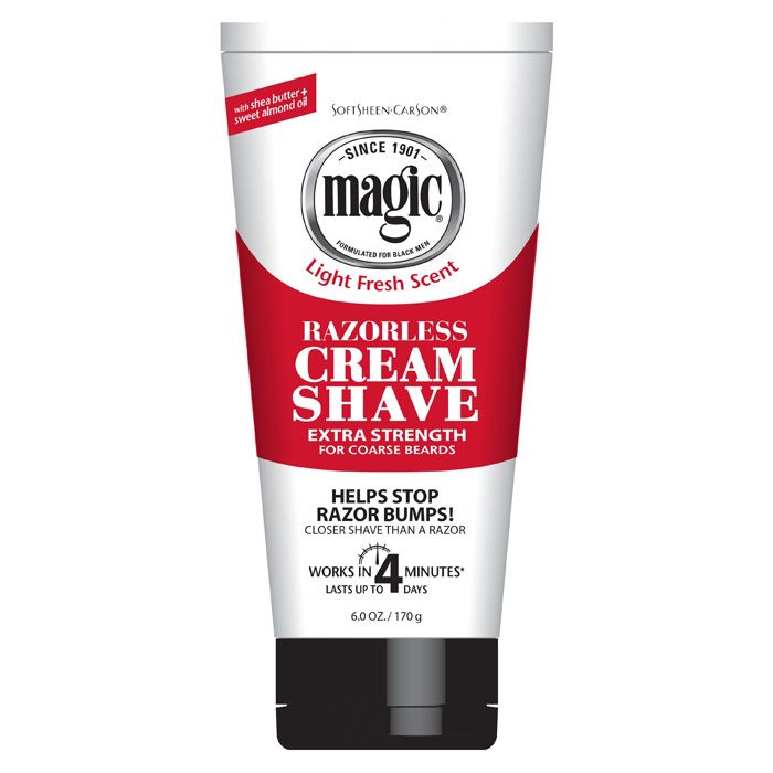 SoftSheen Carson Magic Razorless Cream Shave Extra Strength, 6 Oz (CR00827)