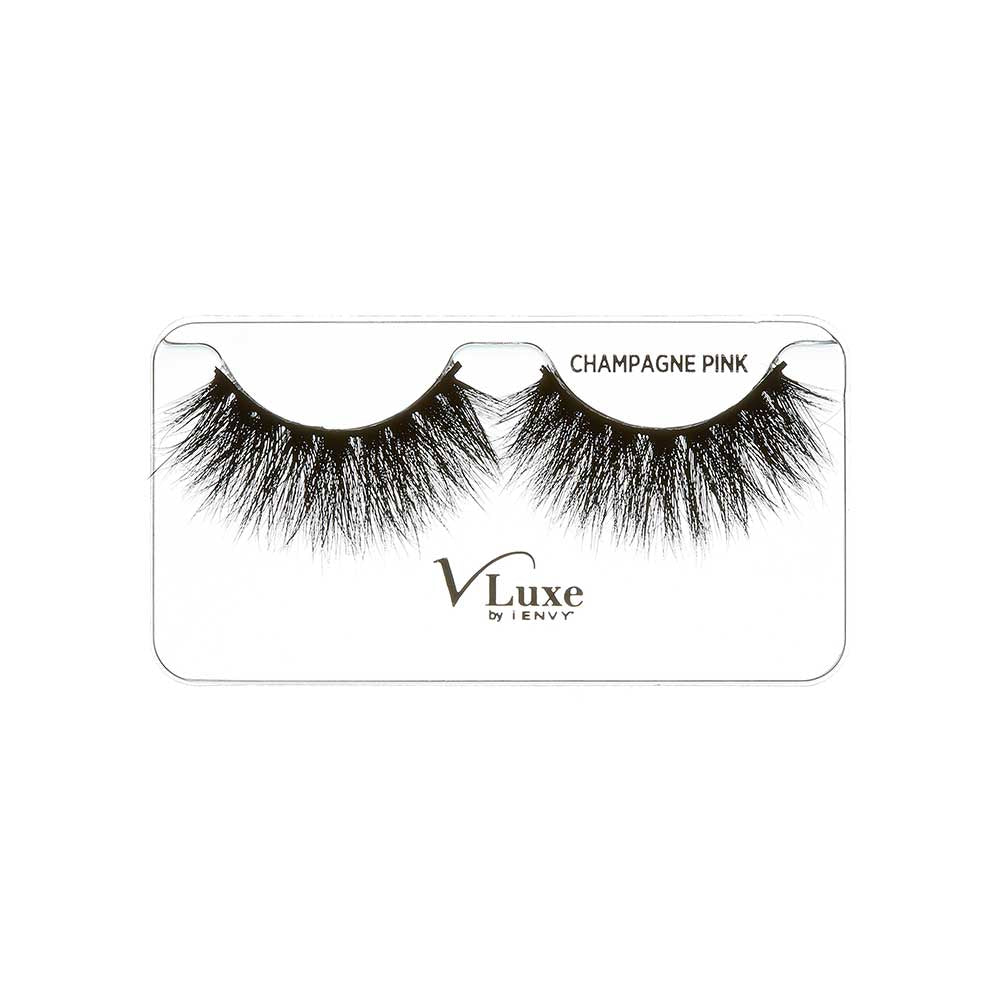 Vluxe By Ienvy Real Mink Lashes - Champagne Pink (VLEC08)
