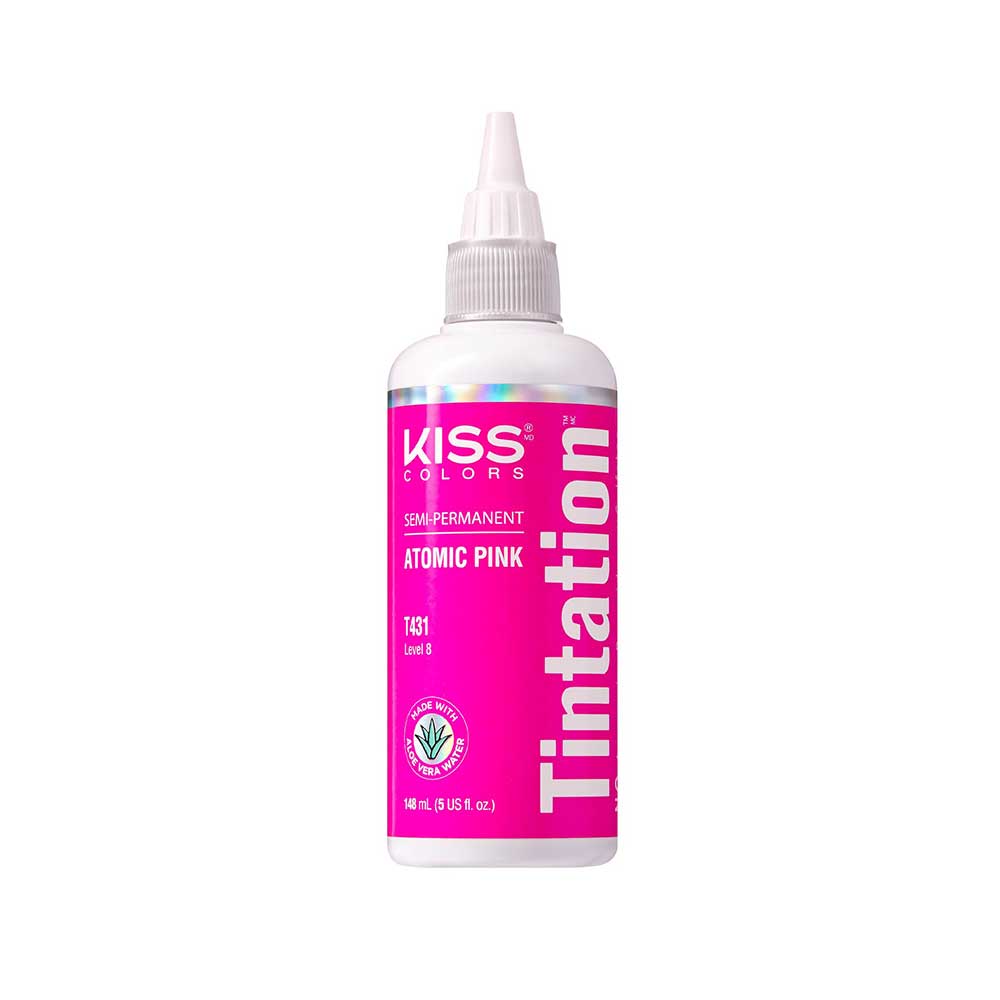Red By Kiss Tintation Semi-Permanent Hair Color - Atomic Pink, 5 Oz (T431)