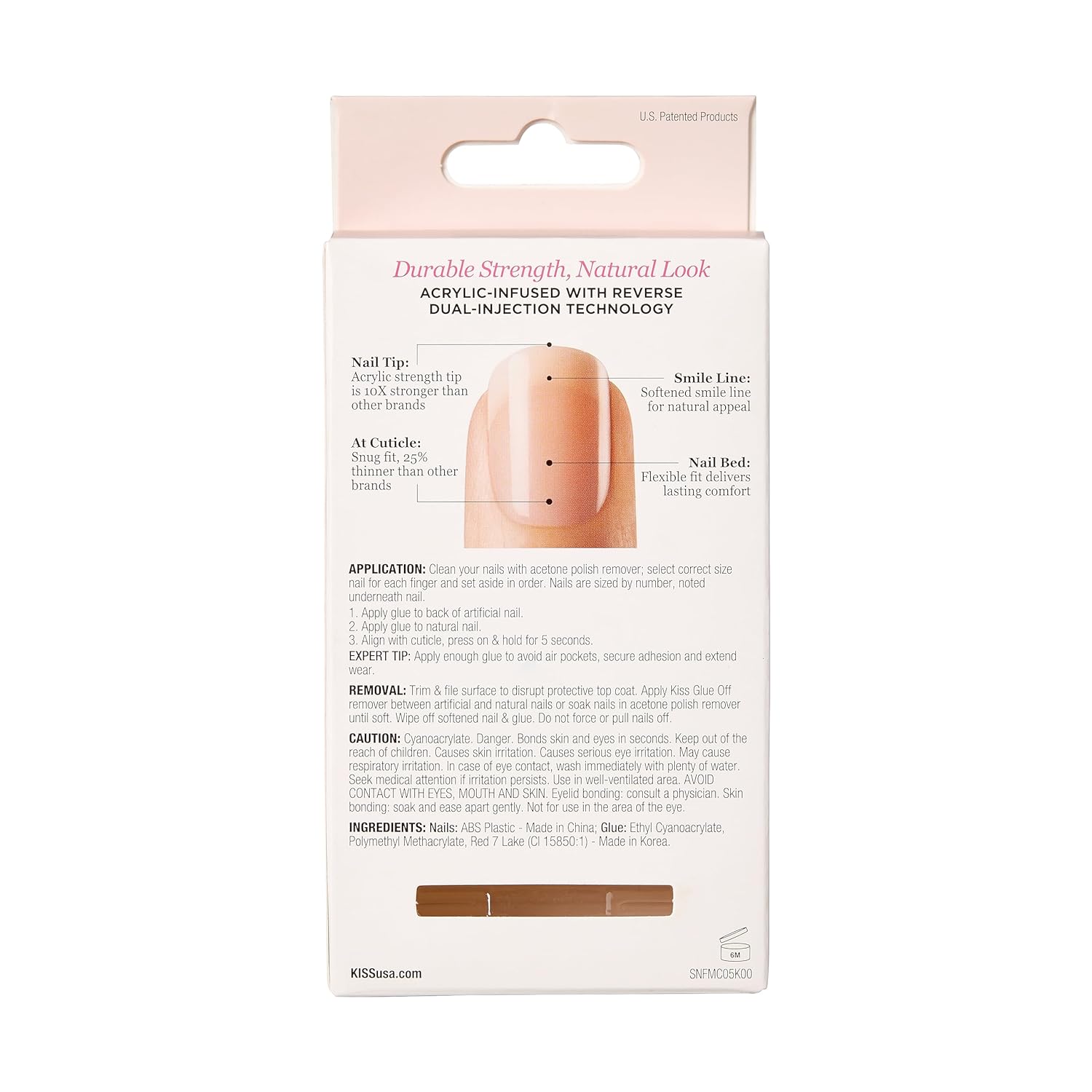 Kiss Nude Nails - Cashmere, 0.07 Oz (KAN03)