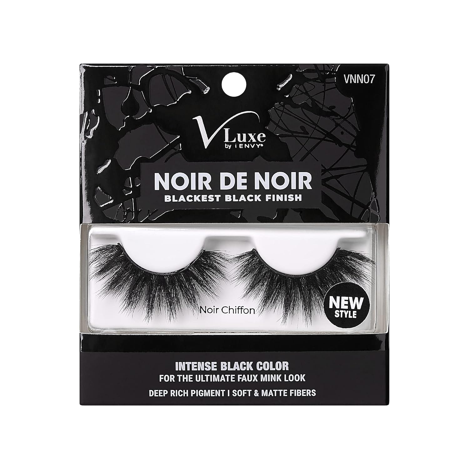 Vluxe by Ienvy Noir De Noir Blackest Black Finish - Noir Chiffon, 1.13 Oz