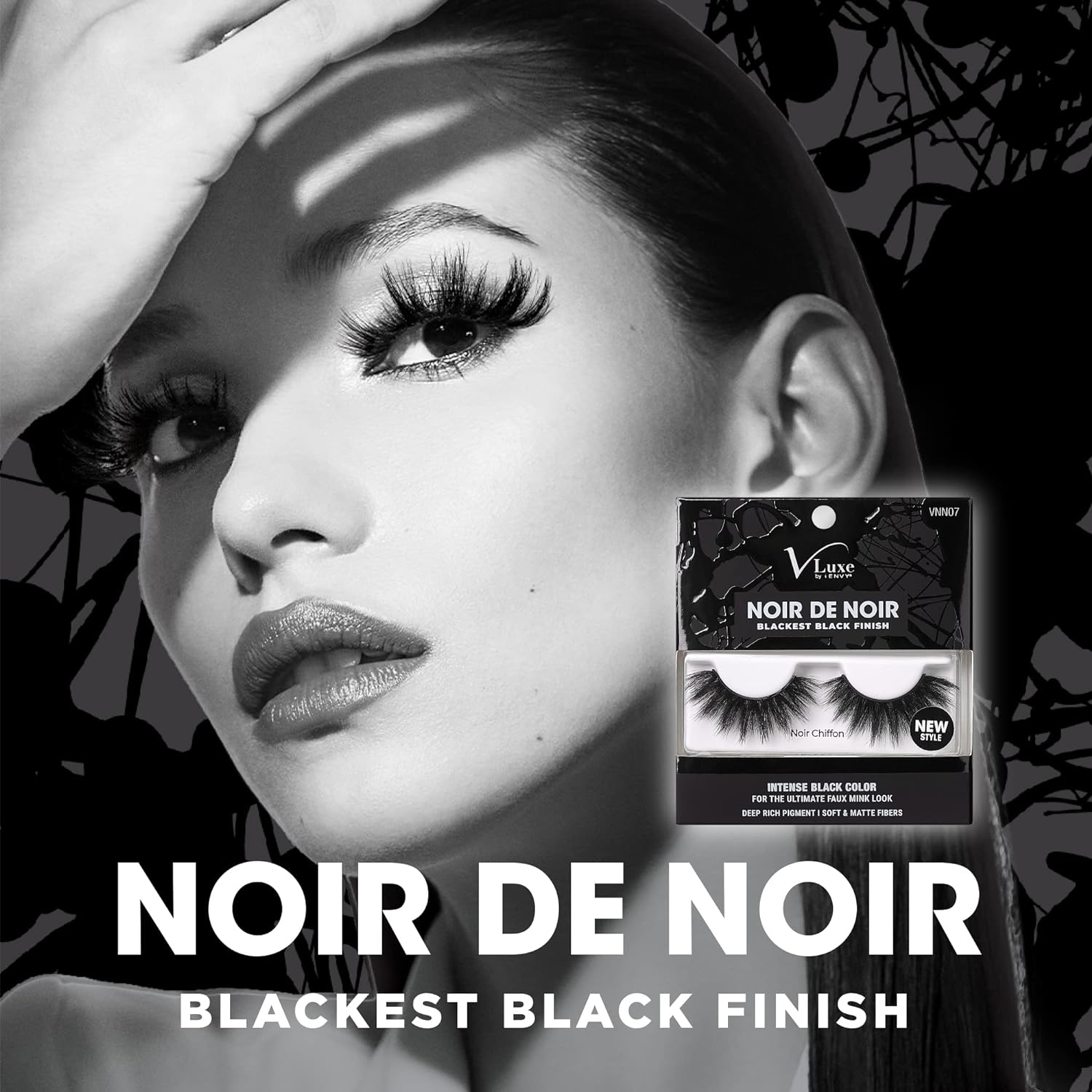 Vluxe by Ienvy Noir De Noir Blackest Black Finish - Noir Chiffon, 1.13 Oz