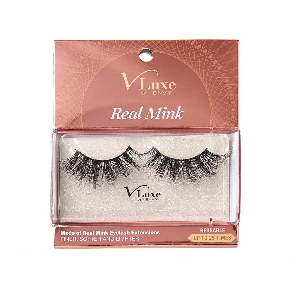 Vluxe By Ienvy Real Mink Lashes - Velvet Rose (VLEC03)