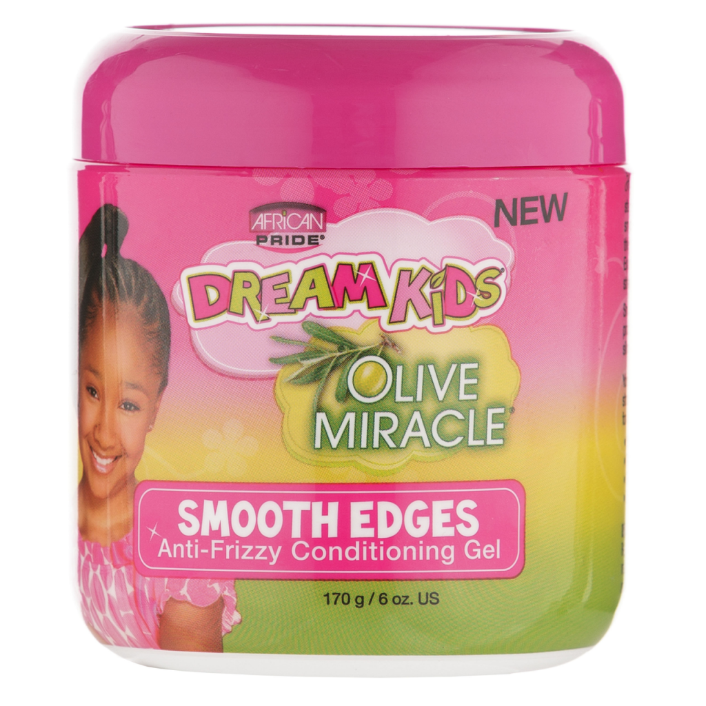 African Pride Dream Kids Smooth Edges Anti-Frizzy Conditioning Gel, 6 Oz (AP47707)