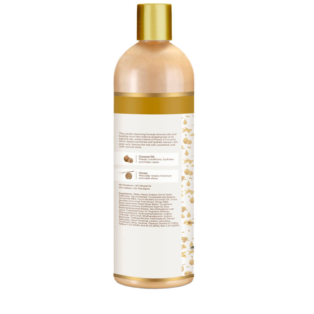 African Pride Moisture Miracle Honey & Coconut Oil Shampoo, 16 Oz (AP11829)