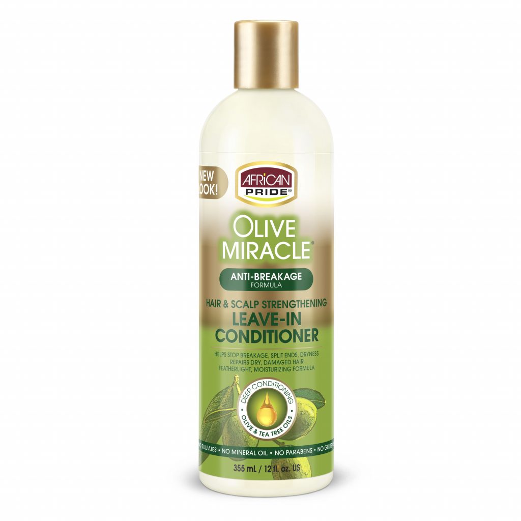 African Pride Olive Miracle Leave-In Conditioner Bottle, 12 Oz (AP44112)