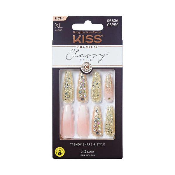 Kiss Classy Nails Premium - Wow, 0.07 Oz (CSP50)