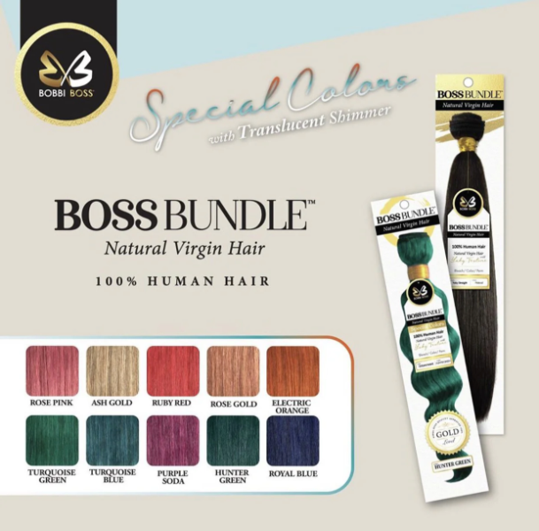 Bobbi Boss BOSS BUNDLE 100% Natural Virgin Hair - Yaky Straight 18"