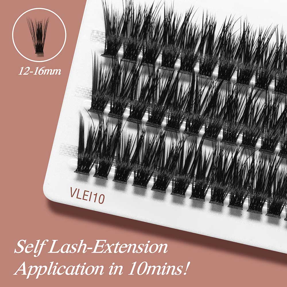 Vluxe By Ienvy Faux Mink Volume Extension Cluster Lashes - 10 (VLEI10)