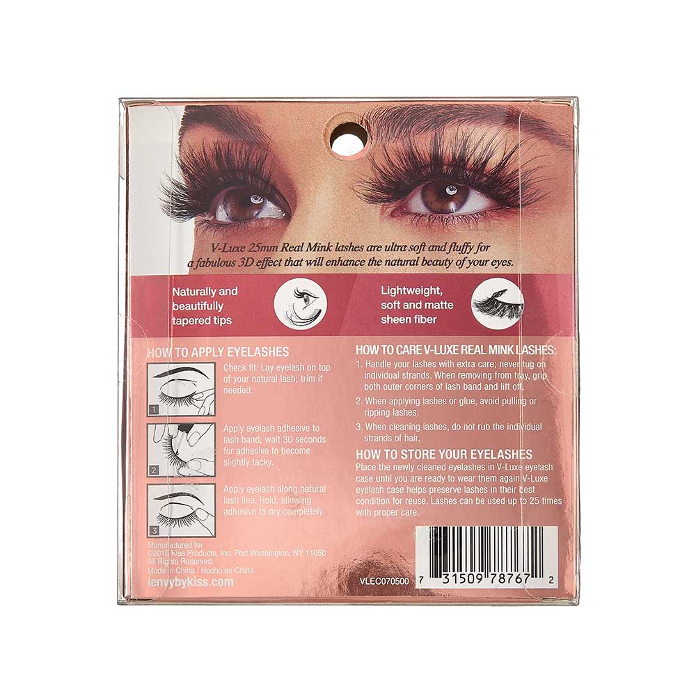 Vluxe By Ienvy Real Mink Lashes - Cashmere Rose (VLEC07)