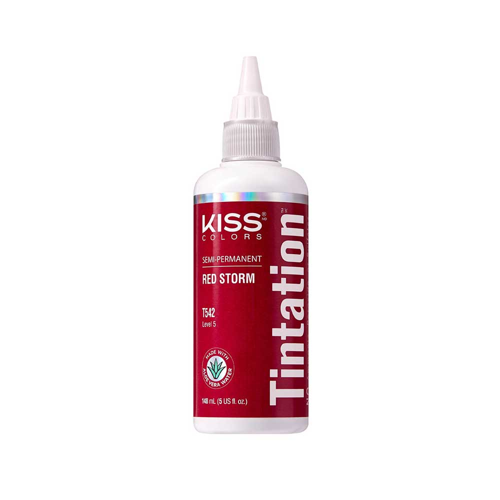 Red By Kiss Tintation Semi-Permanent Hair Color - Red Storm, 5 Oz (T542)