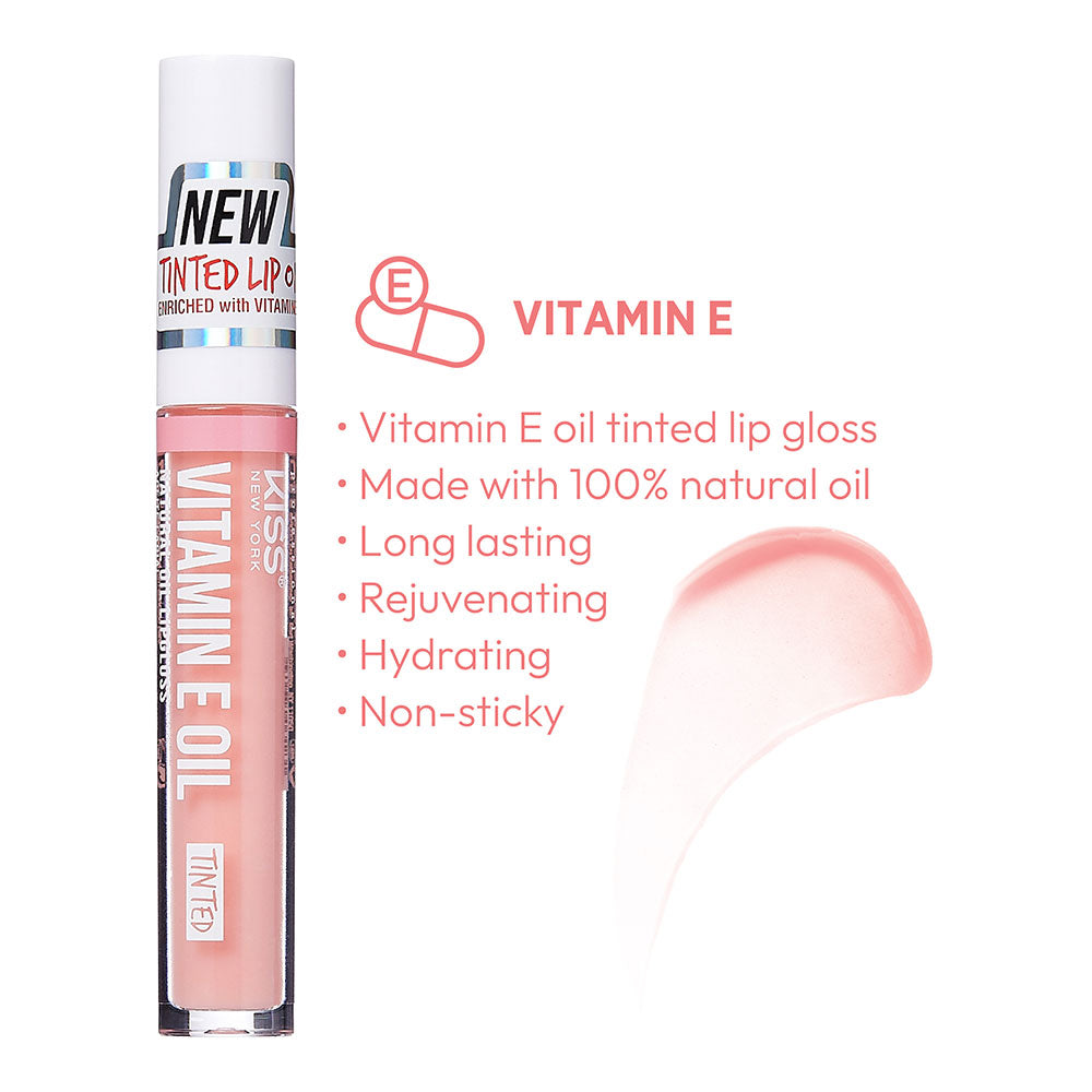 Kiss New York Professional Natural Oil Lipgloss - Vitamin-E (KO12)