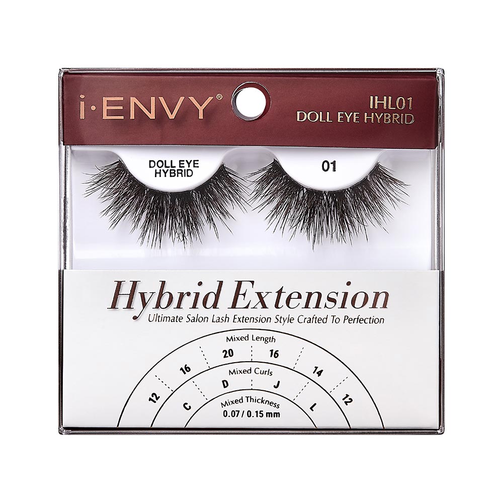 i.ENVY by Kiss Hybrid Extension Lashes - 01 (IHL01)