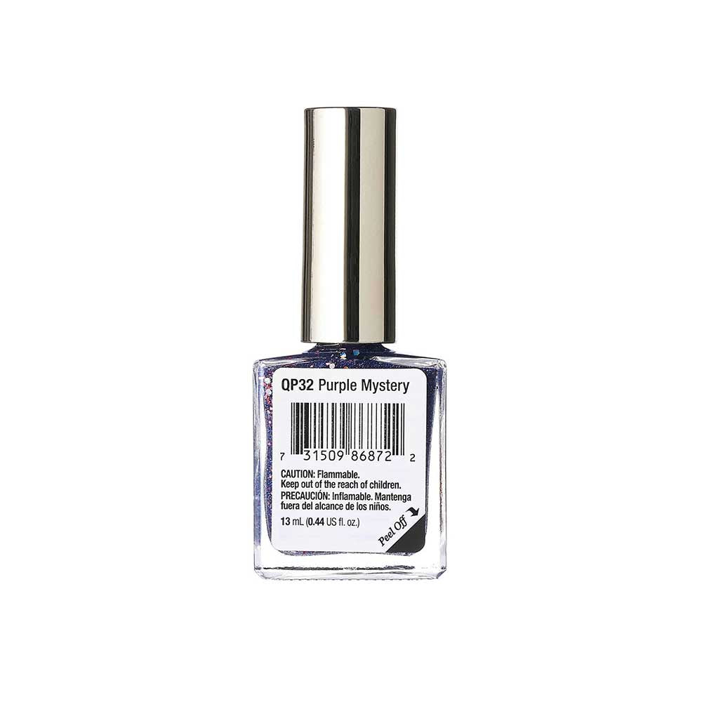 Kiss New York Professional Quick Dry Nail Polish - Purple Mystery, 0.44 Oz (QP32)