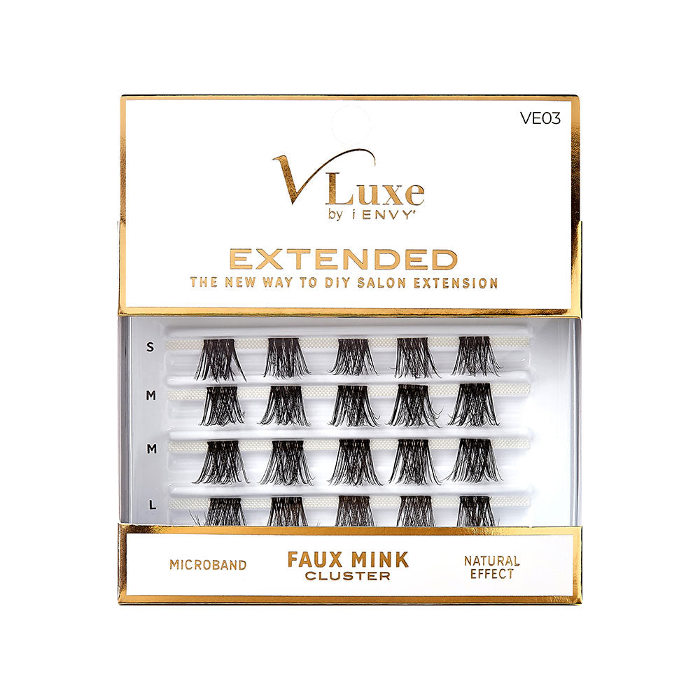 Vluxe By Ienvy Extended Faux Mink Cluster Lashes 03 (VE03)