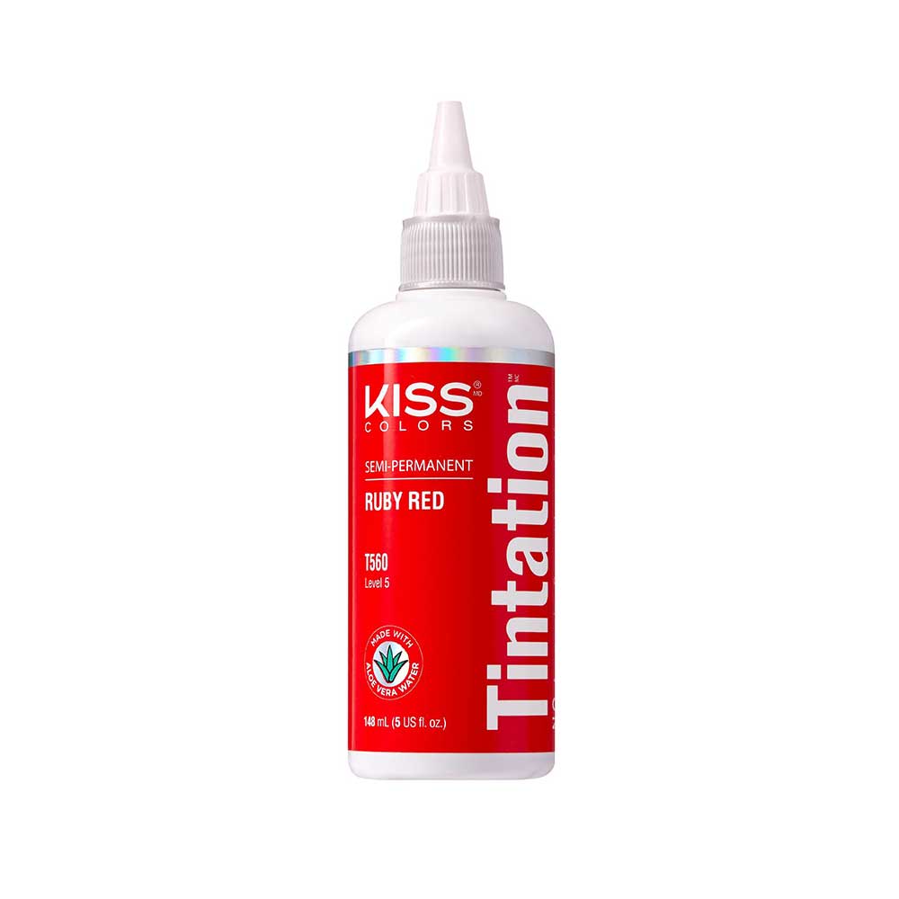 Red By Kiss Tintation Semi-Permanent Hair Color - Ruby Red, 5 Oz (T560)