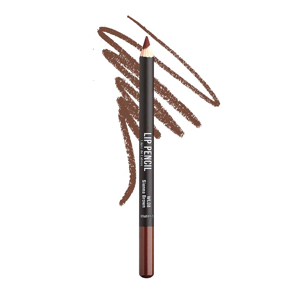 Kiss New York Professional Silky Smooth Lip Pencil Liner - Sienna Brown (WL08)
