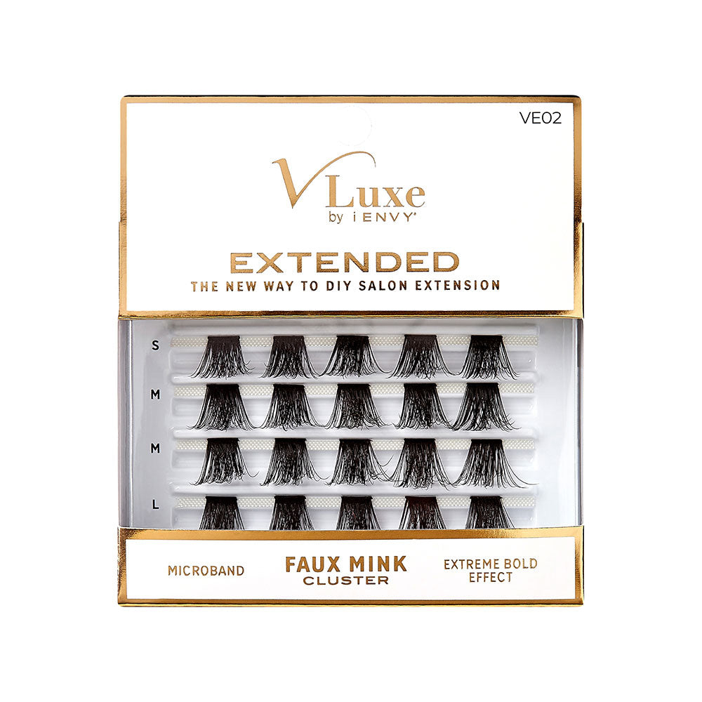 Vluxe By Ienvy Extended Faux Mink Cluster Lashes 02 (VE02)